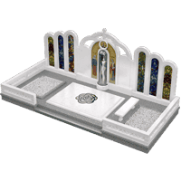 3D модель мемориального комплекса на могилу