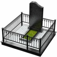 3D модель мемориального комплекса на могилу