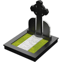 3D модель мемориального комплекса на могилу