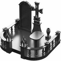 3D модель мемориального комплекса на могилу