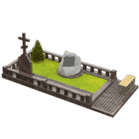 3D модель мемориального комплекса на могилу