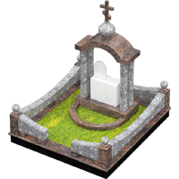 3D модель мемориального комплекса на могилу