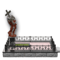 3D модель мемориального комплекса на могилу