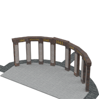 3D модель мемориального комплекса на могилу