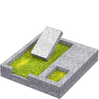 3D модель мемориального комплекса на могилу