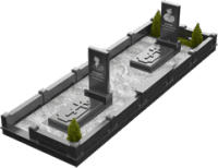 3D модель мемориального комплекса на могилу