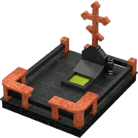 3D модель мемориального комплекса на могилу