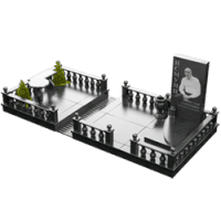3D модель мемориального комплекса на могилу