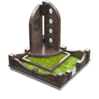 3D модель мемориального комплекса на могилу