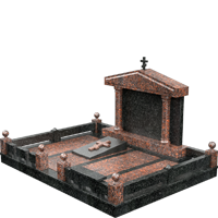 3D модель мемориального комплекса на могилу