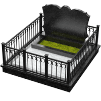 3D модель мемориального комплекса на могилу