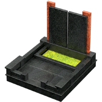 3D модель мемориального комплекса на могилу