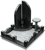 3D модель мемориального комплекса на могилу