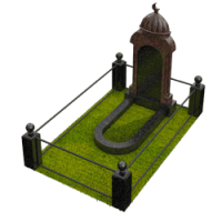 3D модель мемориального комплекса на могилу