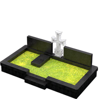 3D модель мемориального комплекса на могилу