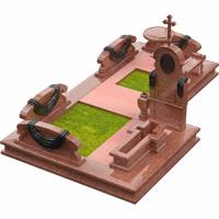 3D модель мемориального комплекса на могилу