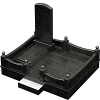 3D модель мемориального комплекса на могилу