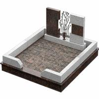 3D модель мемориального комплекса на могилу