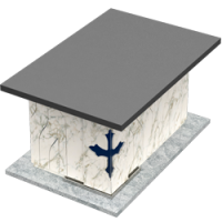 3D модель мемориального комплекса на могилу