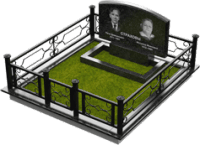 3D модель мемориального комплекса на могилу