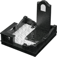 3D модель мемориального комплекса на могилу