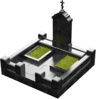 3D модель мемориального комплекса на могилу