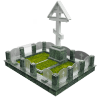 3D модель мемориального комплекса на могилу