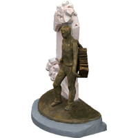 3D модель мемориального комплекса на могилу