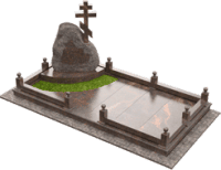 3D модель мемориального комплекса на могилу