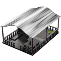 3D модель мемориального комплекса на могилу