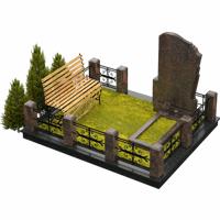3D модель мемориального комплекса на могилу