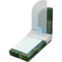 3D модель мемориального комплекса на могилу