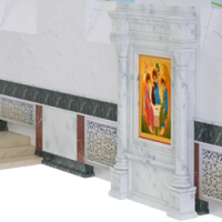 3D модель мемориального комплекса на могилу