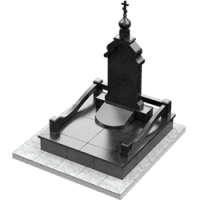 3D модель мемориального комплекса на могилу