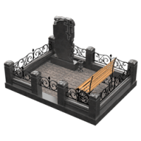 3D модель мемориального комплекса на могилу