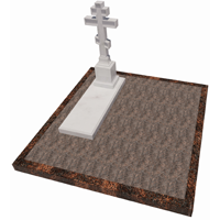 3D модель мемориального комплекса на могилу